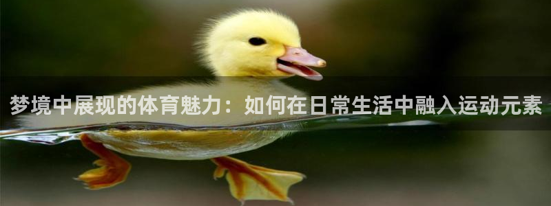 悟空体育网页版官网：梦境中展现的体育魅力：如何在日常生活中融入运动元素